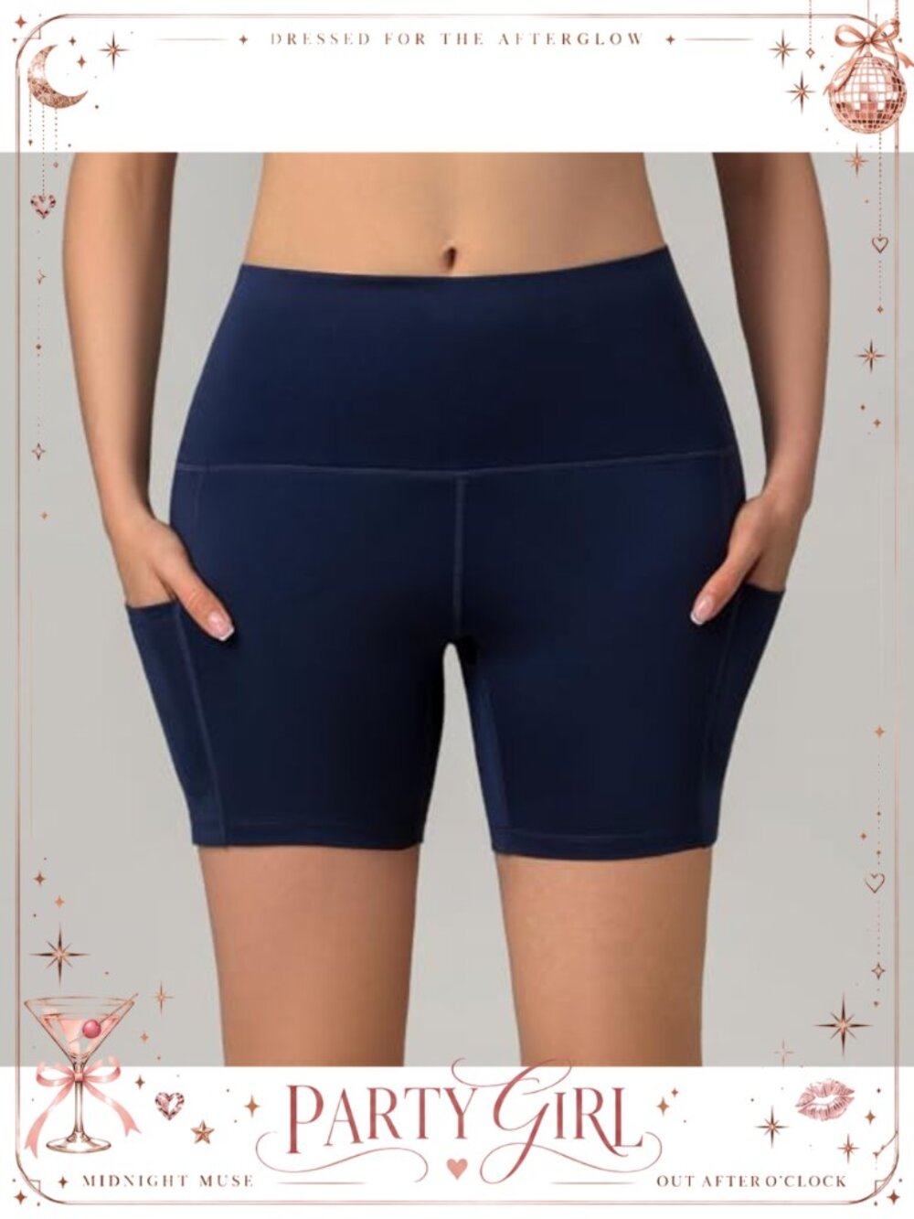 2 Pack Spandex 5" High Rise Biker Shorts Yoga Workout Gym Shorts with Pockets - Picture 3 of 6